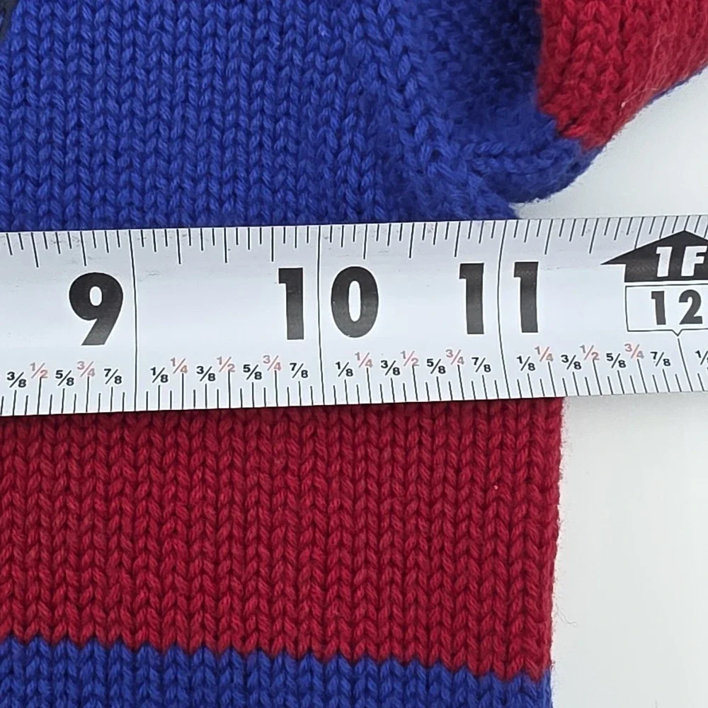 Ralph Lauren Boys‎ Size 24M Royal Blue Red Zip Mock Neck Sweater Pullover